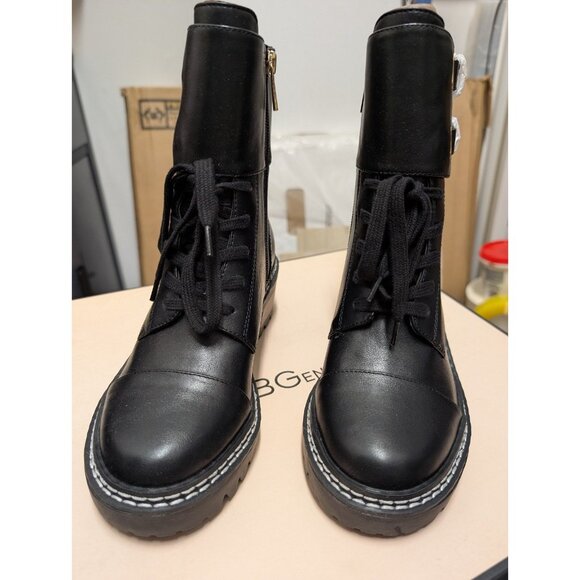 BCBG Curtis Women’s Black Lug Sole Boots Size 5 NEW - Picture 3 of 7